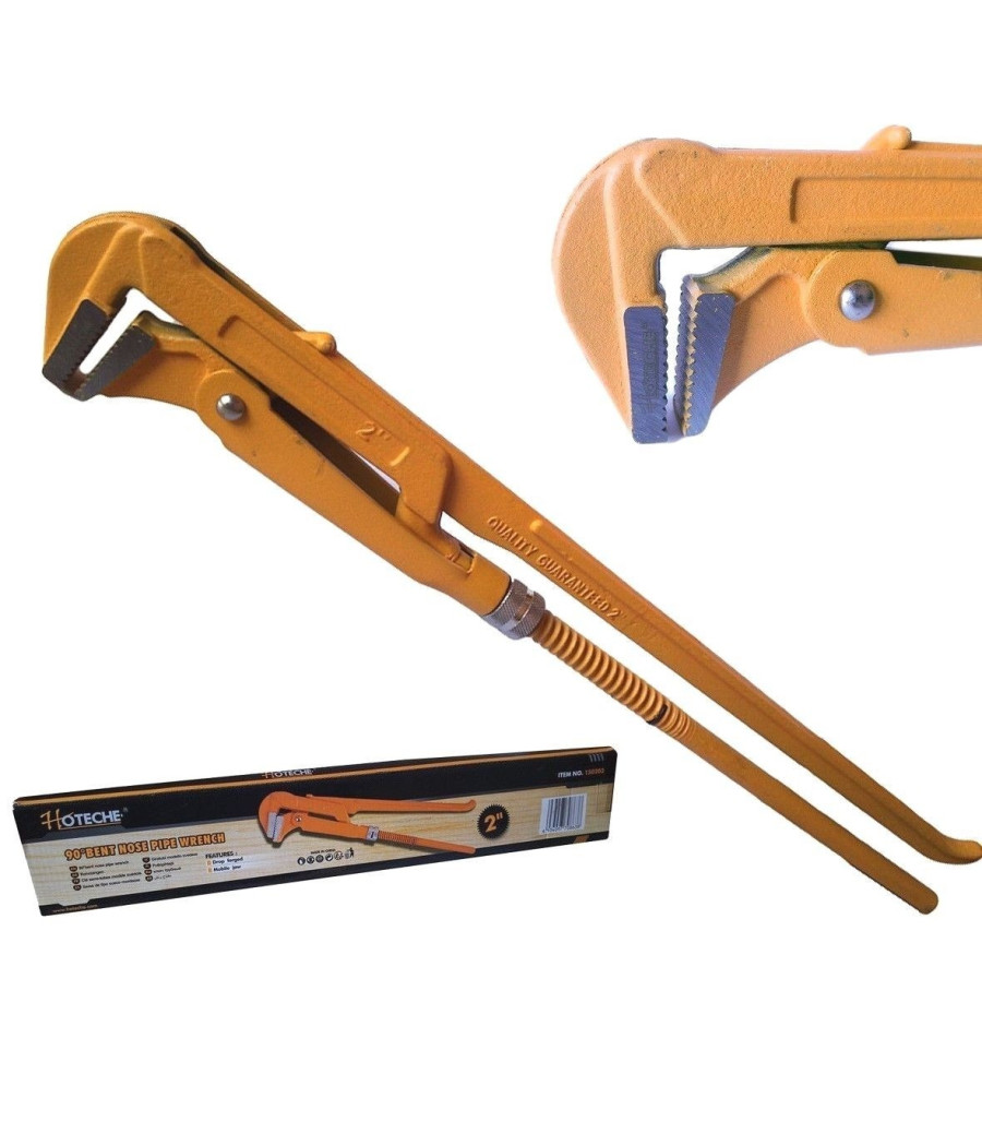 Chiave Giratubi Giratubo Svedese Chiave A Becco Pipa 2" Chrome Vanadium 90°