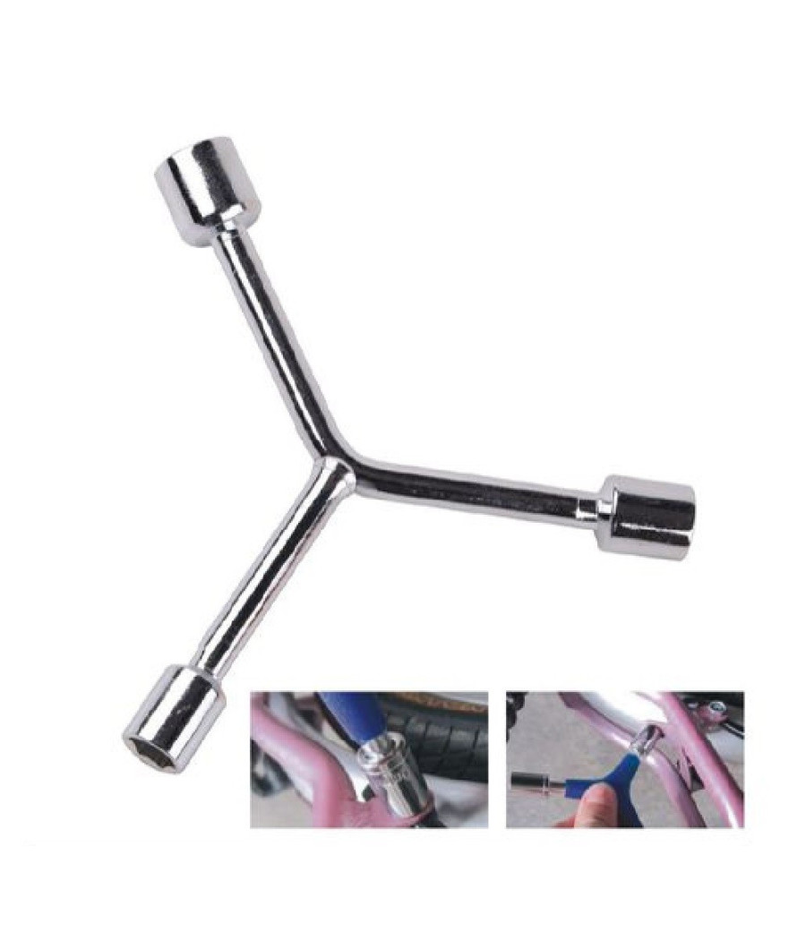 Chiave Poligonale Grande A Y Bussole Esagonali 14-17-19 Mm Bici Ferramenta 91600 - immagine 2