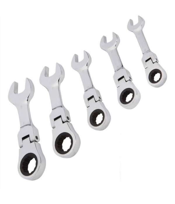 Chiavi Combinate A Cricchetto Nane Set Da 5 Pezzi 10 12 13 17 19 Mm Art. 04384