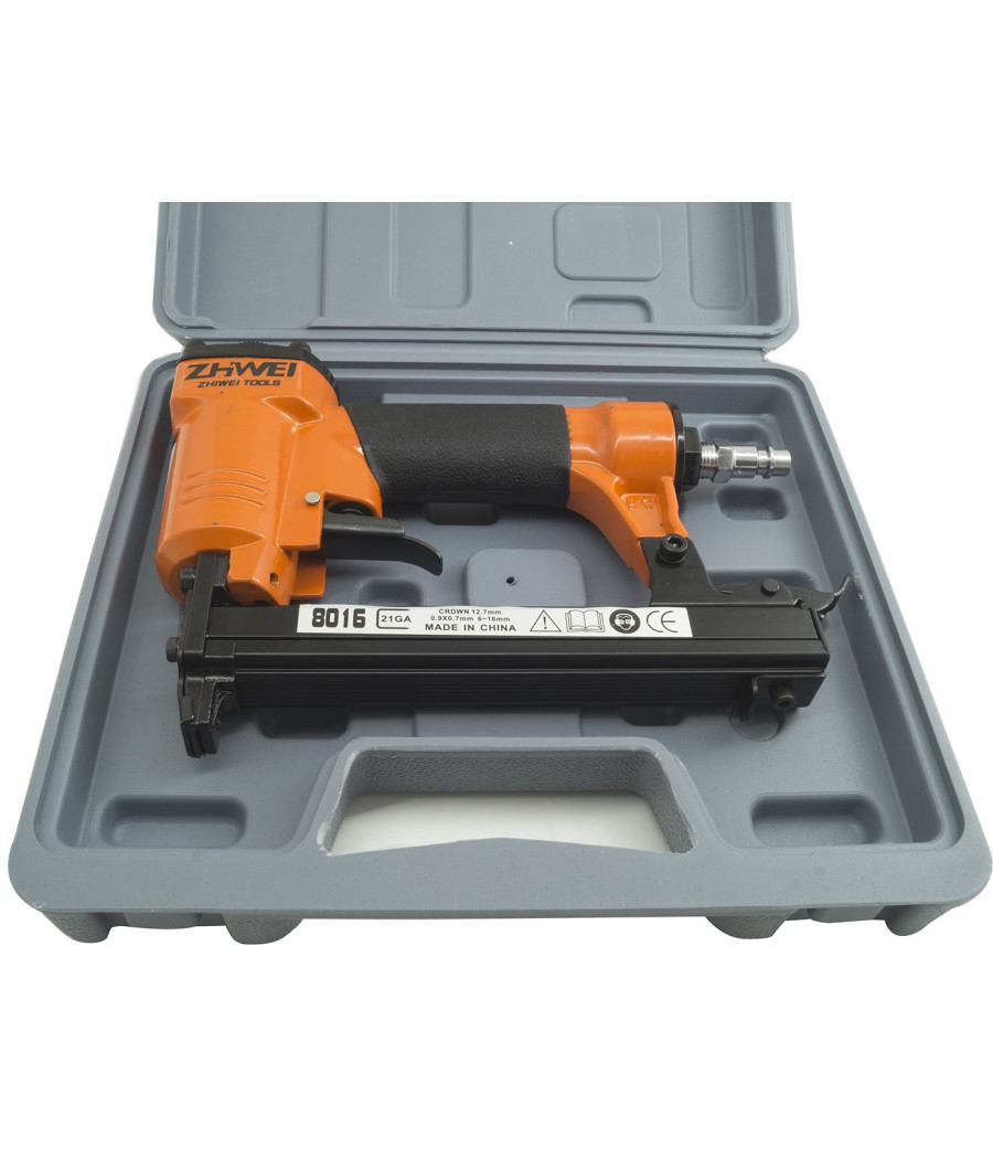 Chiodatrice Graffettatrice Spillatrice Ad Aria Compressa 6-16 Mm Pneumatica - immagine 2