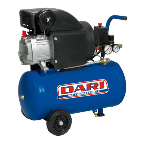 Compressore Aria 24 Litri 2hp Con Kit Omaggi Leggero E Portatile 8 Bar
