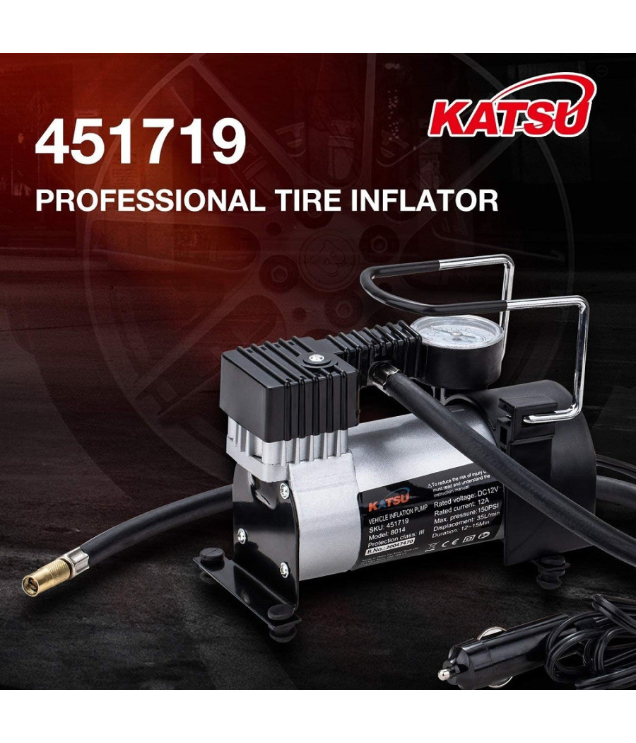 Compressore Portatile Pompa 12v Dc 14 A 150 Psi Per Pneumatici Auto Furgoni 4x4 - immagine 2