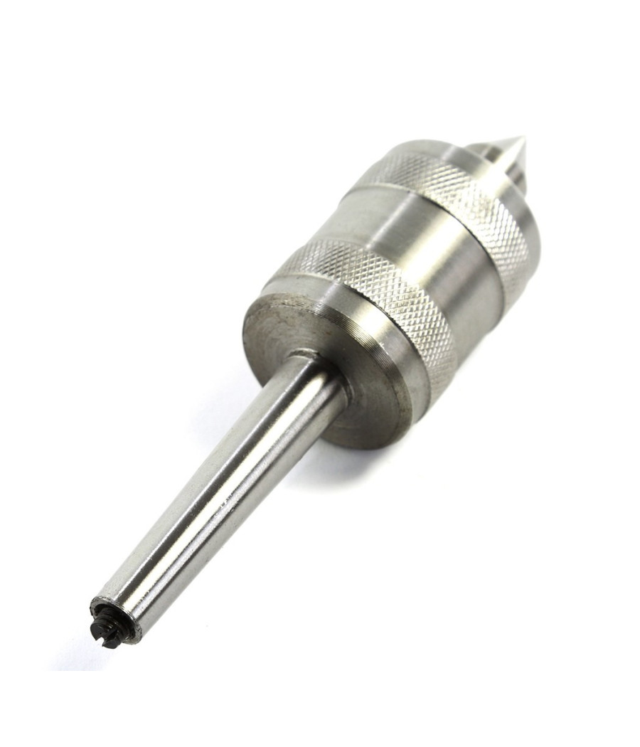 Contropunta Punta Rotante Per Tornio Professionale Cono Morse Con Attacco Mt3 - immagine 2