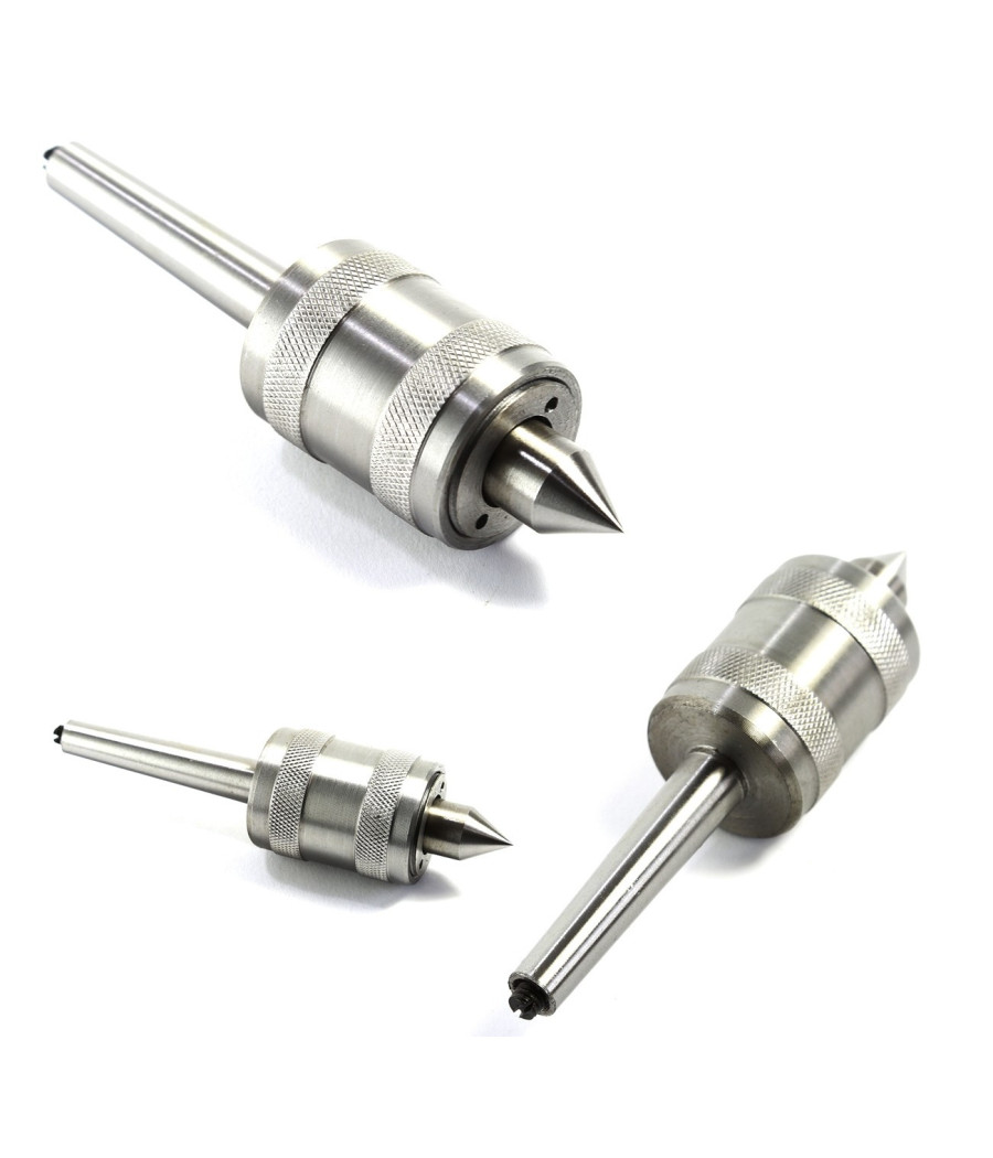 Contropunta Punta Rotante Per Tornio Professionale Cono Morse Con Attacco Mt3