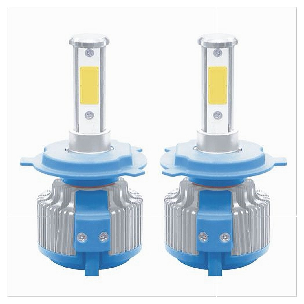 Coppia Lampade Led Ricambio Auto H4 Led 8000 Lumen 6000k 12v 36w Maxtech 360-h4
