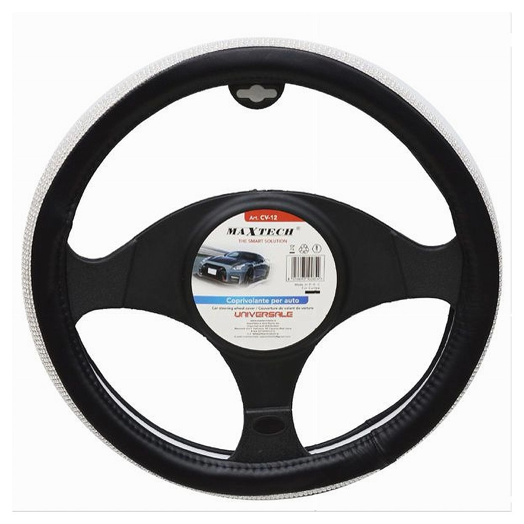 Coprivolante Universale Per Sterzo Auto Fodera Protezione Accessorio 38 Cm Cv-12