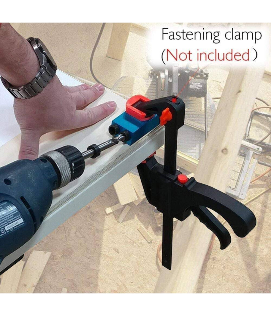 Dima Per Fori A Tasca Con Punte Di Trapano 15° Falegname Posizionatore 14 Pezzi - immagine 3