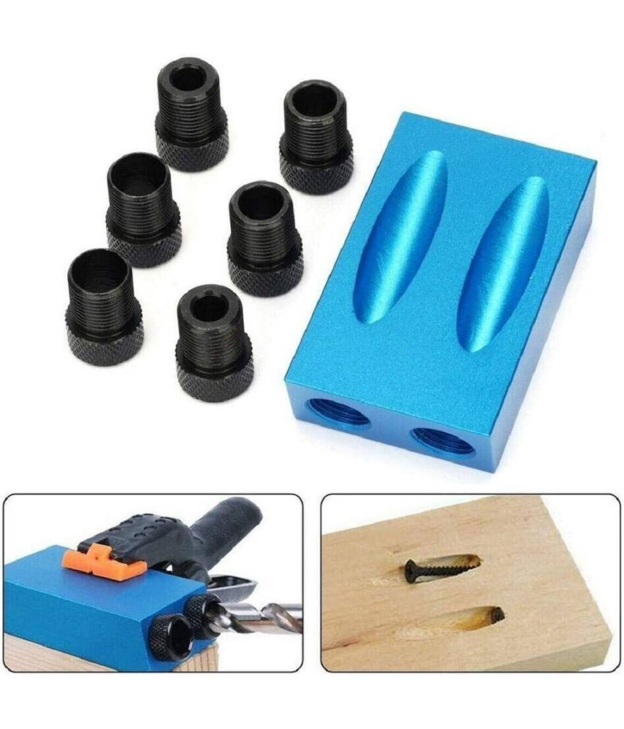 Dima Per Fori A Tasca Con Punte Di Trapano 15° Falegname Posizionatore 14 Pezzi