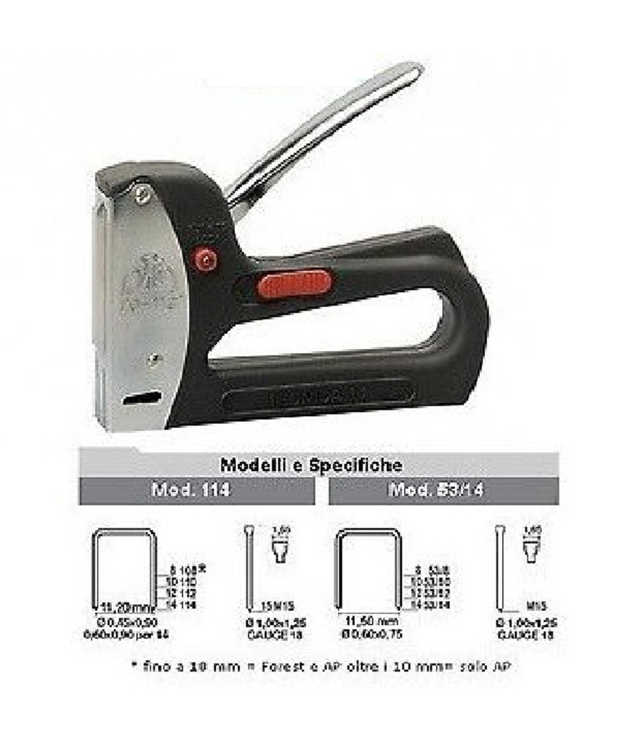 Fissatrice Manuale Maestri Tecnica 14 Semiprofessionale In Resina E Acciaio - immagine 2