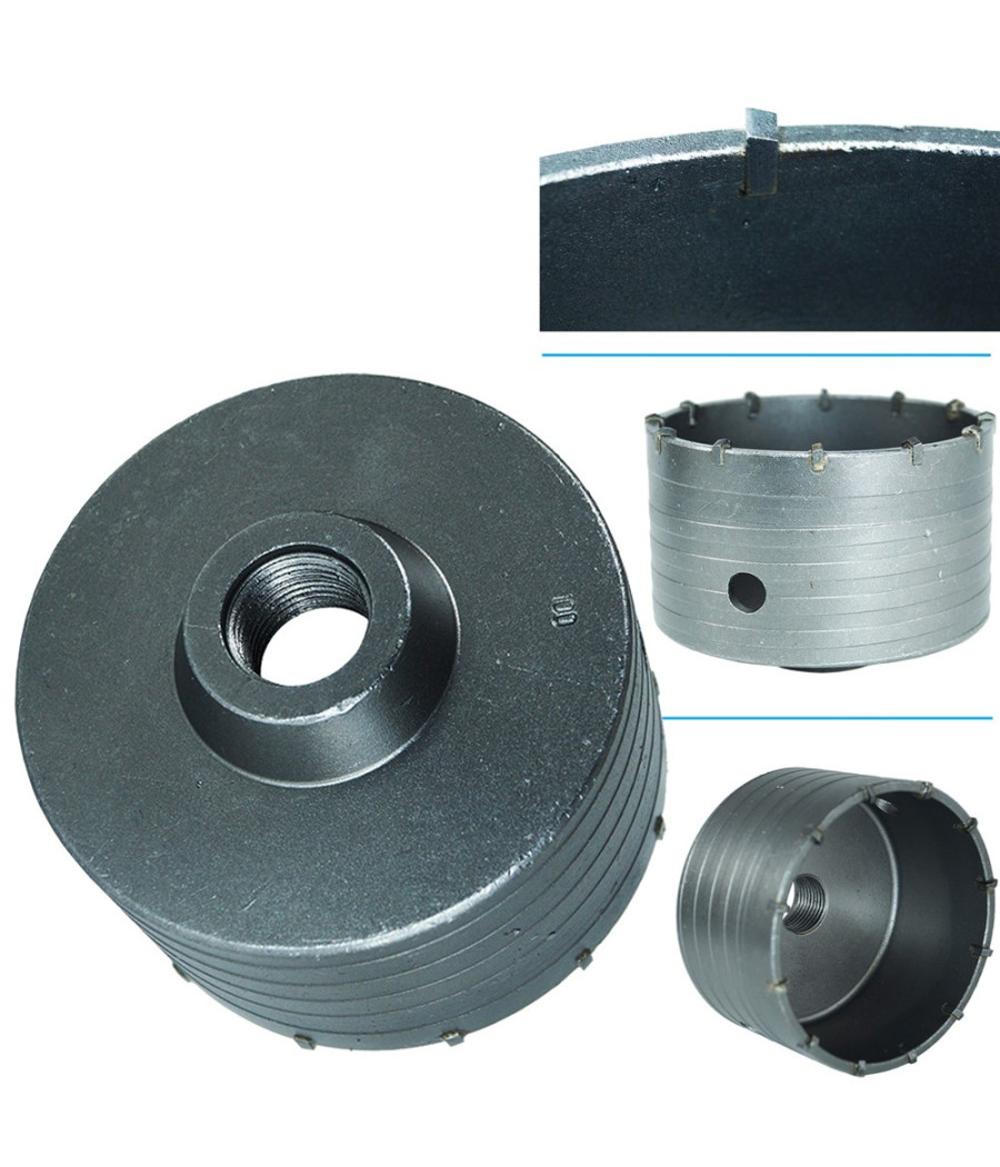 Fresa A Tazza Fer Foro Diametro 100mm Carotatrice Muro Pietra Calcestruzzo Widia