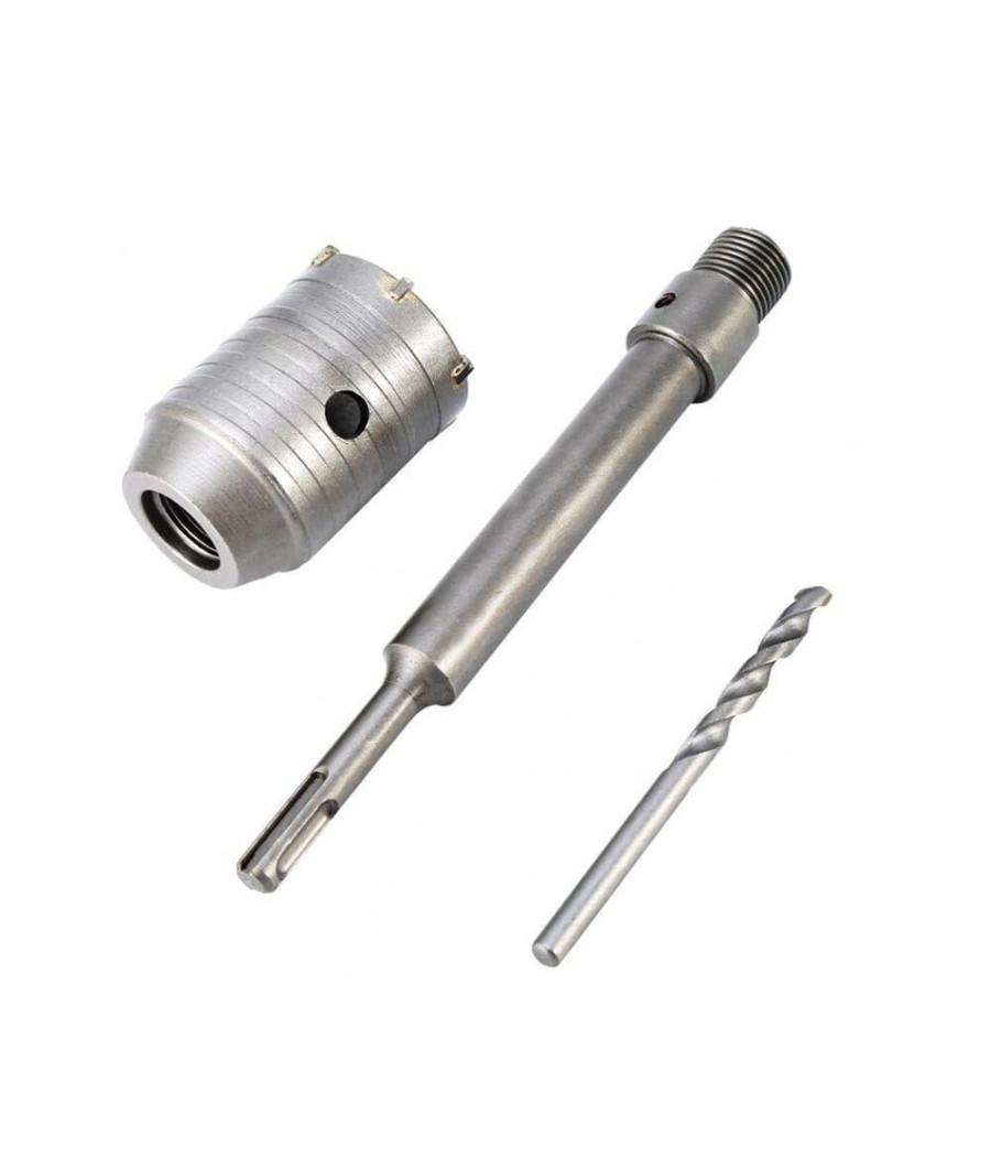 Fresa Carotatrice A Tazza Per Muro Da 30mm A 130mm Con Asta Da 35 Cm Sds Max - immagine 2