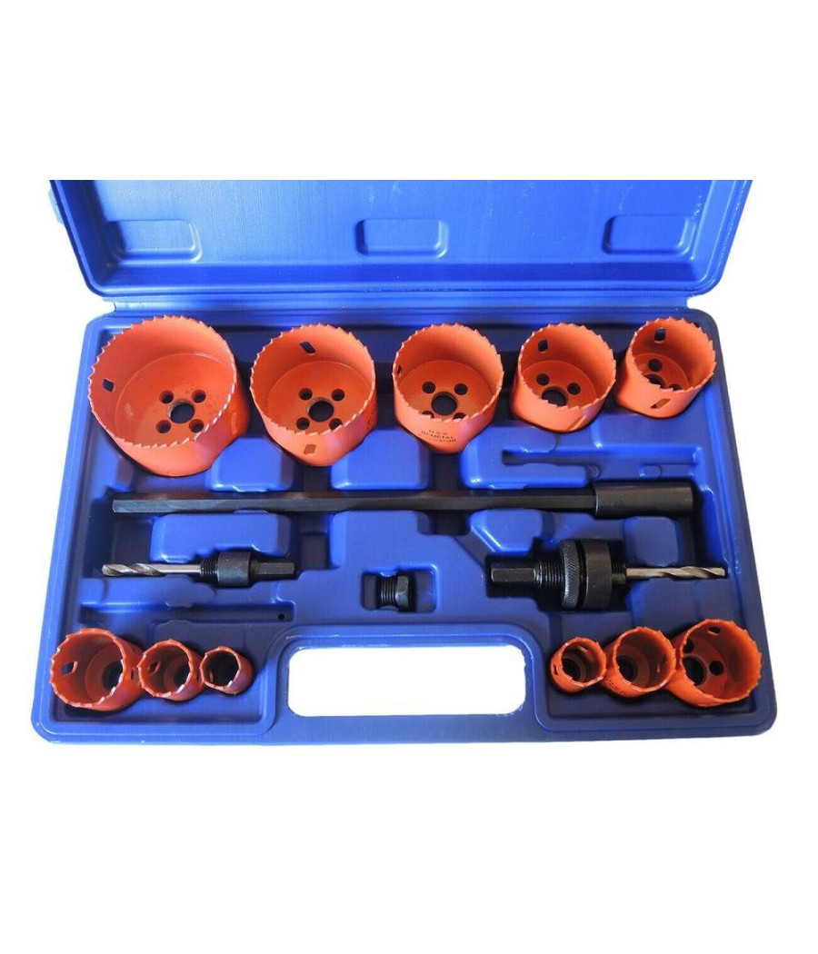 Frese A Tazza Seghe Bi Metal Fresa Da Trapano Per Ferro Legno Alluminio 15pz - immagine 3