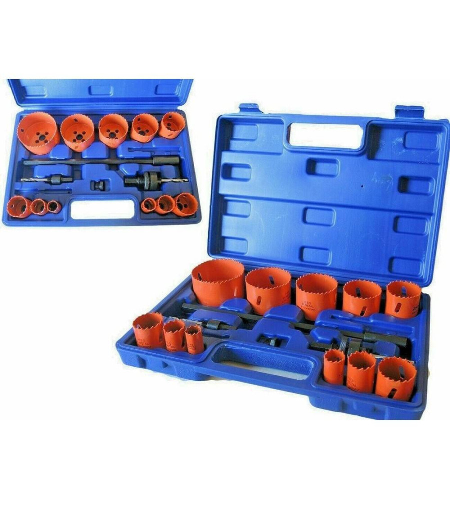 Frese A Tazza Seghe Bi Metal Fresa Da Trapano Per Ferro Legno Alluminio 15pz