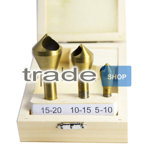 Frese Coniche 3 Punte Svasatrici Fresa Conica Svasare Metallo 15-20 10-15 5-10