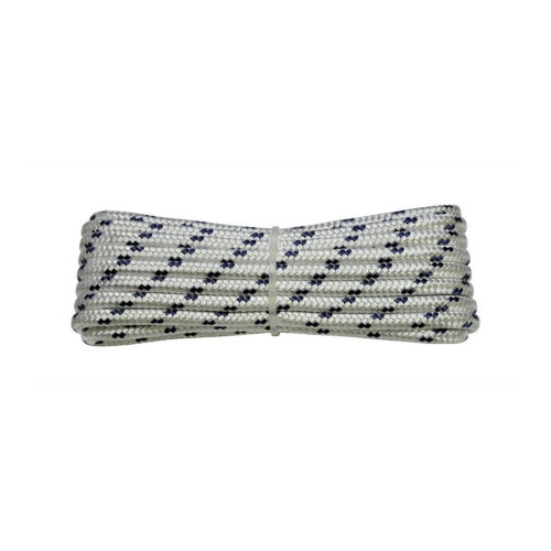 Fune Nylon Multiuso Intrecciata Bianco Nero Nautica 8mm 15mt Corda Intrecciata