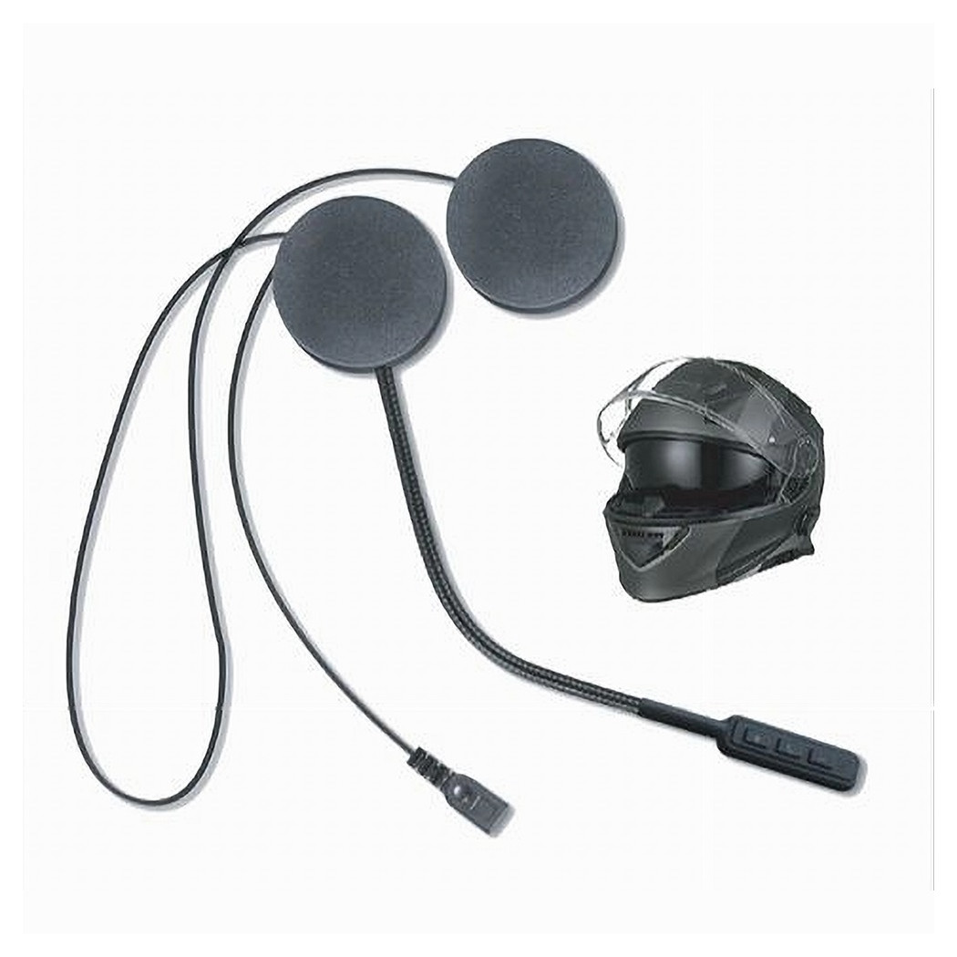 Interfono Ricaricabile Auricolare Casco Bluetooth Moto Scooter Cuffie Au-bt012