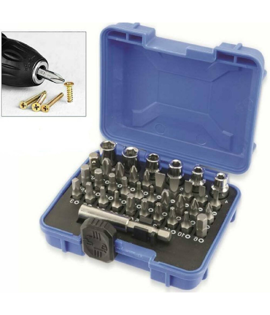 Kit 36 Inserti Per Trapano Avvitatore + Adattatore Punte Taglio Torx Esagonali