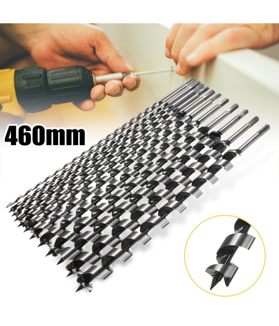 Kit 6 Punte Per Trapano Tassellatore Puntale Trivella Autofilettante Legno 460m - immagine 2