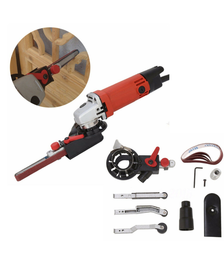 Kit Adattato Mini Levigatrice A Nastro Per Smerigliatrice Elettrica Accessori