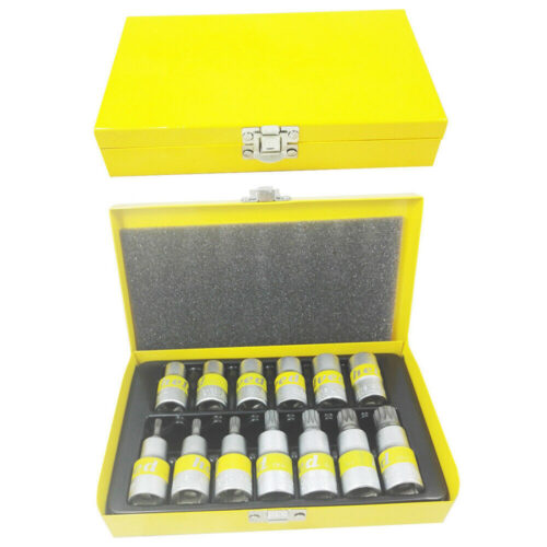 Kit Chiavi A Bussola Torx Tipo Millerighe Helved Da 13pz Cromovanadio Hld10117
