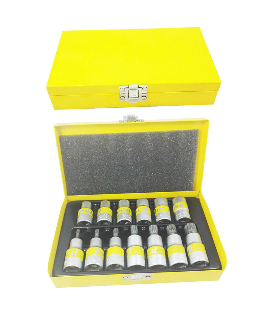 Kit Chiavi A Bussola Torx Tipo Millerighe Helved Da 13pz Cromovanadio Hld10117