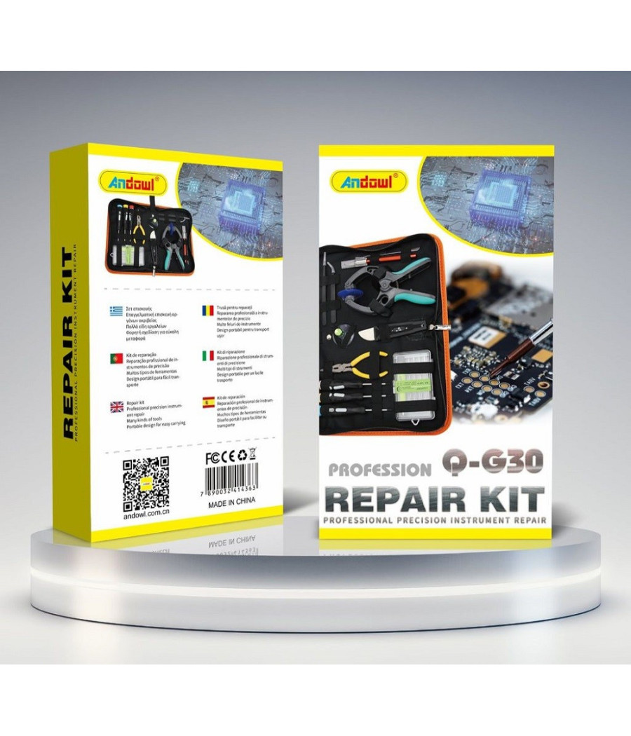 Kit Di 11 Strumenti Di Riparazione Di Precisione Professionale Custodia Q-g30 - immagine 2