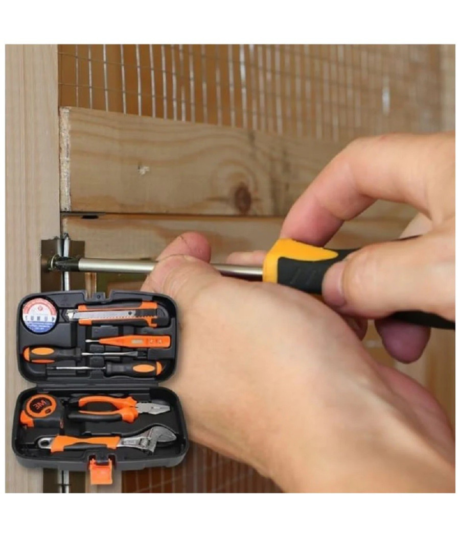Kit Attrezzi Multiuso 8 In 1 Valigia Cassetta Con 8 Strumenti Fai Da Te Q-jy20 - immagine 2