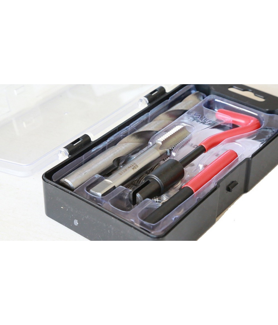 Kit Riparazione Filetti 15 Pz Elicoidi M14 X 2.0 Ripristina Filettature Rovinate - immagine 2