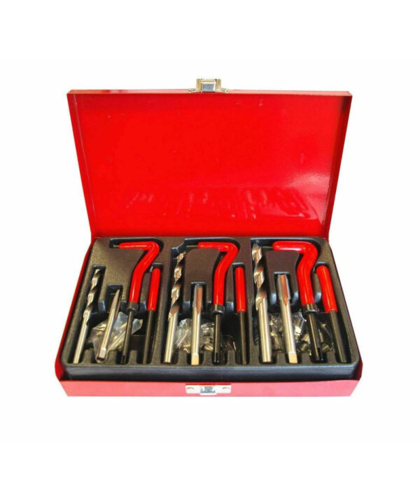 Kit Riparazione Filetti 88 Pz Elicoidi Maschi Ripristina Filettature Valigetta