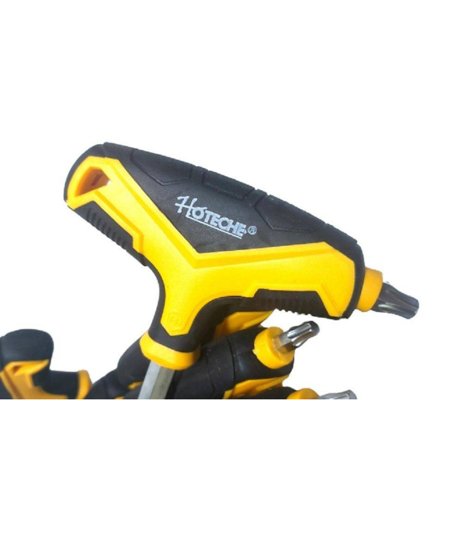 Kit Serie 18 Chiavi A Brugola Esagonali Con Testa Sferica Torx Cromo Vanadio - immagine 3