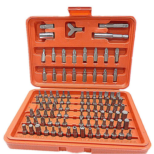 Kit Set 100 Pz Cacciavite Sicurezza Antimanomissione Torx Hex Bit Cromo Vanadio
