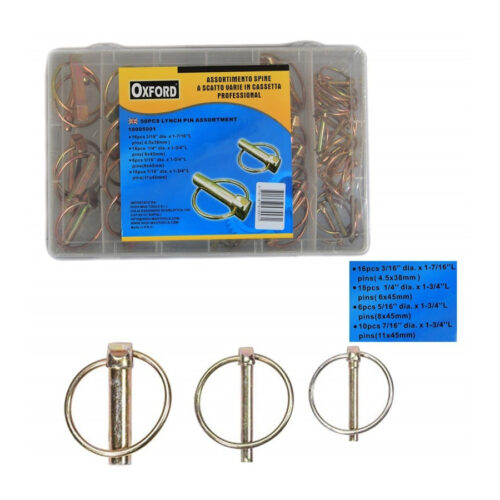 Kit Set Assortimento 50 Spine Coppiglie A Scatto Fermi Coppiglie Perni Spinotti