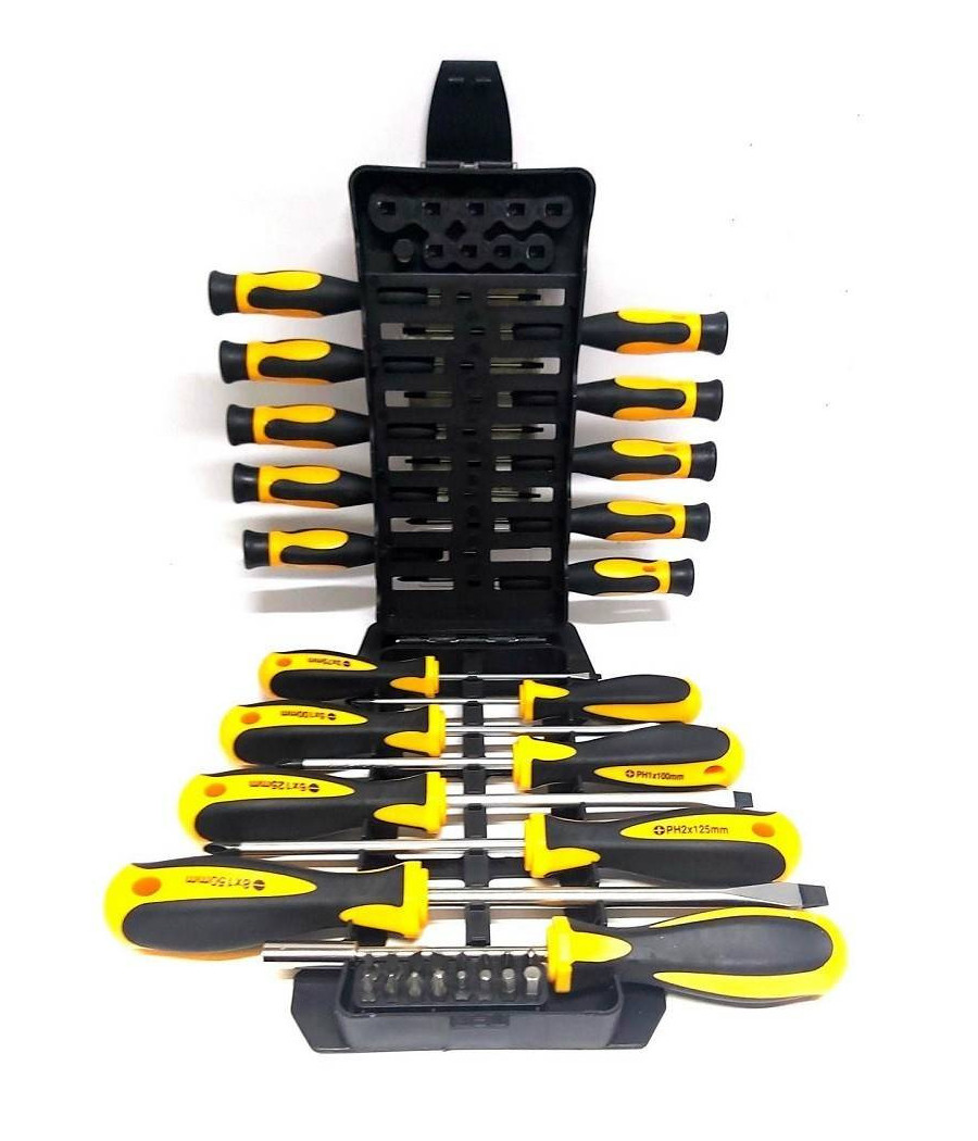 Kit Set Da 44 Pezzi Cacciaviti Torx Esagonali Punte Inserti Bussola - immagine 3