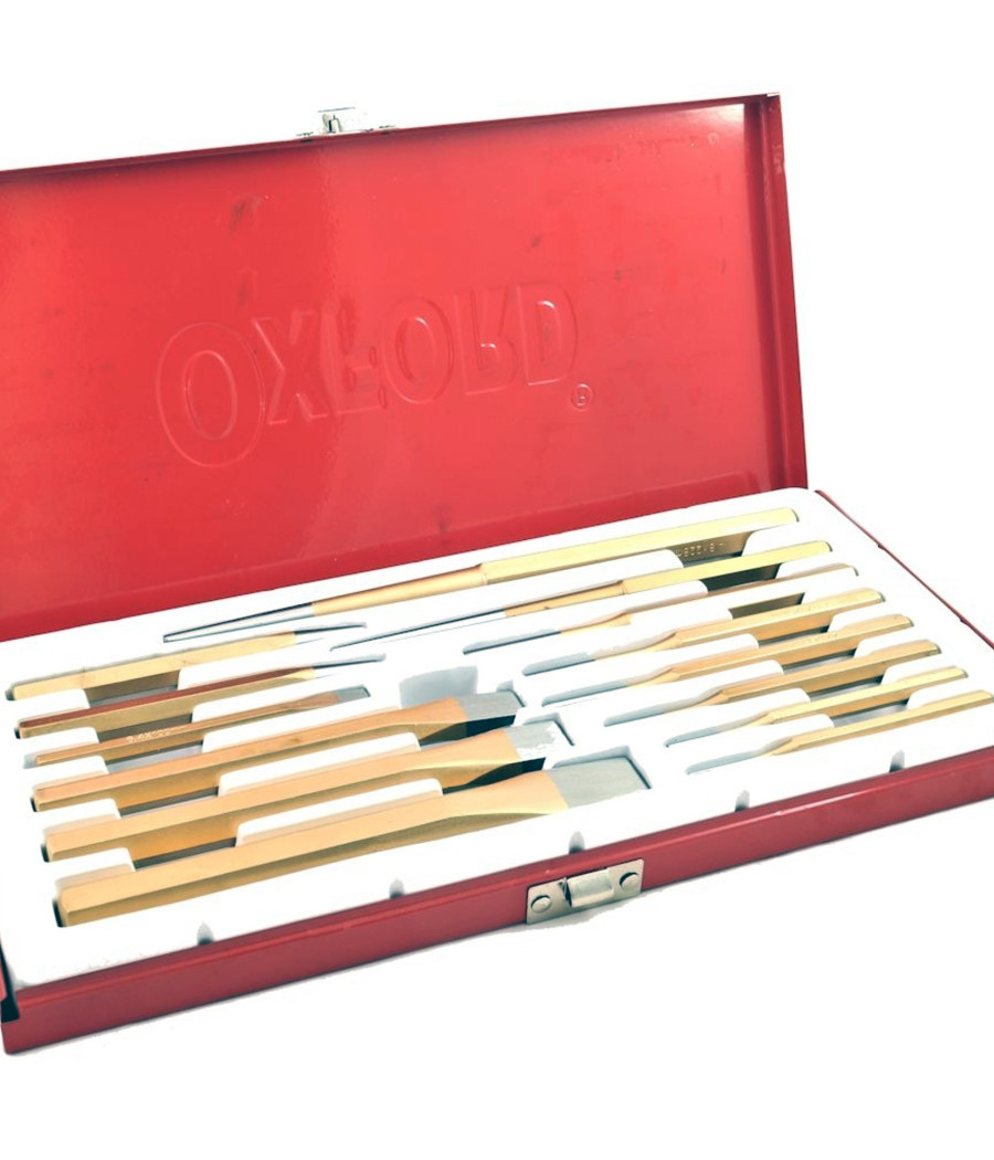 Kit Set Scalpelli Cacciaspine Cacciachiodi Punzoni 14 Pz Pezzi Caccia Chiodi