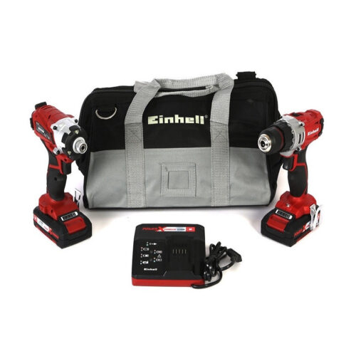 Kit Trapano E Avvitatore A Batteria Da 18v Einhell Te-tk18li3ah Ioni Di Litio