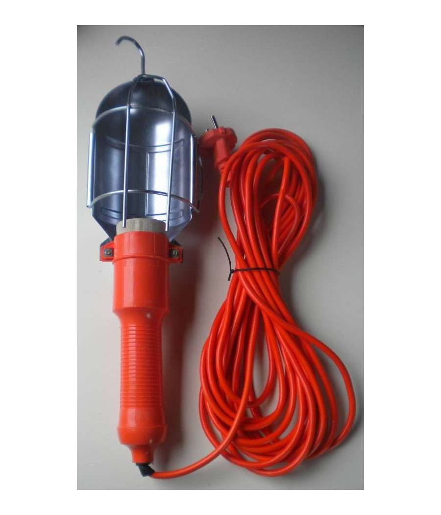 Lampada Portatile Con 10 Mt Di Cavo Gancio Lavoro Viaggio Auto Camper Roulotte - immagine 3