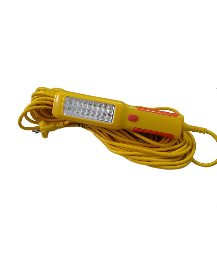 Lampada Torcia 18 Led Smd Lavoro Gancio 15mt Ciabatta Corrente 2 Usb 220v - immagine 3