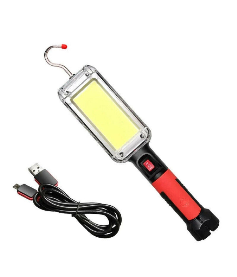 Lampada Torcia Lavoro Base Calamitata Portatile 20w Led Ricaricabile 8859-b
