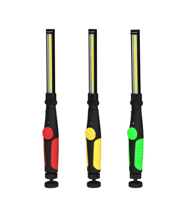 Lampada Torcia Lavoro Calamita Portatile Ricaricabile Slim Regolabile Led Cob - immagine 3