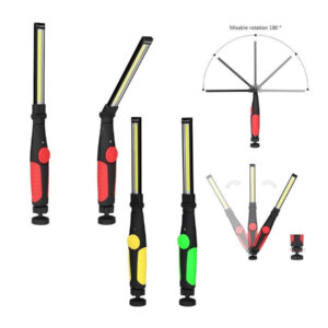 Lampada Torcia Lavoro Calamita Portatile Ricaricabile Slim Regolabile Led Cob