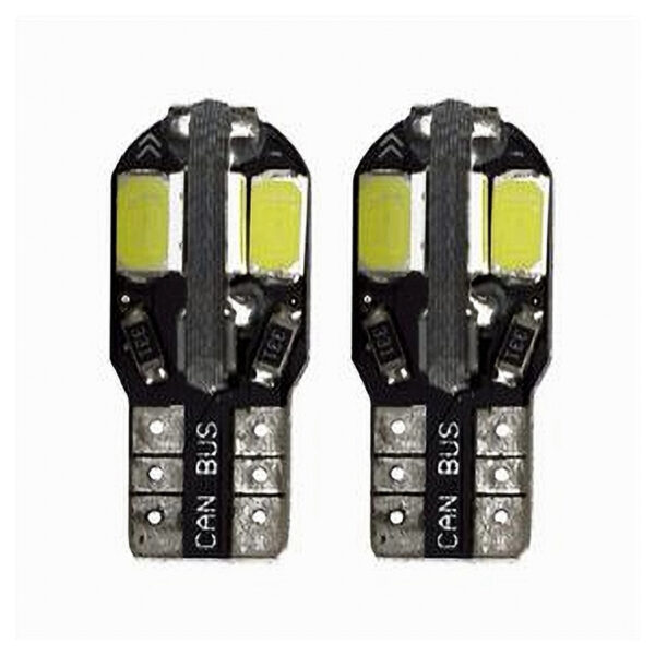 Lampadine Di Posizione T10 Maxtech T-105630 12v 8 Led Lampadine Ultra Luminose
