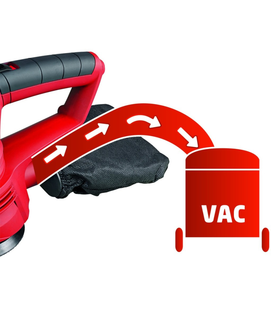 Levigatrice Roto Orbitale Einhell Tc-rs 38e Scartavetratrice Con Raccoglipolvere - immagine 2