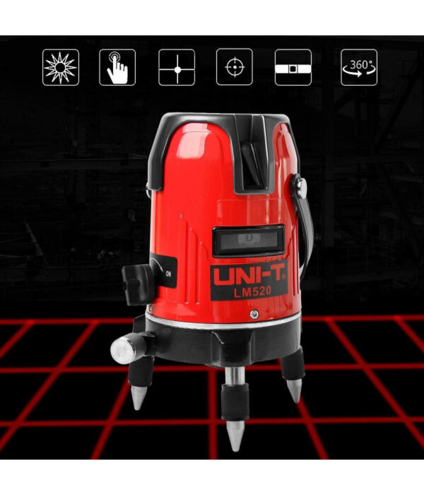 Livella Laser Tracciatore Autolivellante 360º Rotazione Bolla Digitale 2 Linee