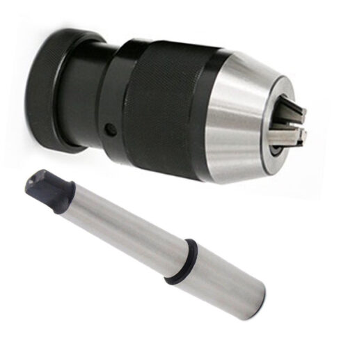 Mandrino Autoserrante Per Tornio Trapano A Colonna 5-20mm Attacco B22 + Mt2