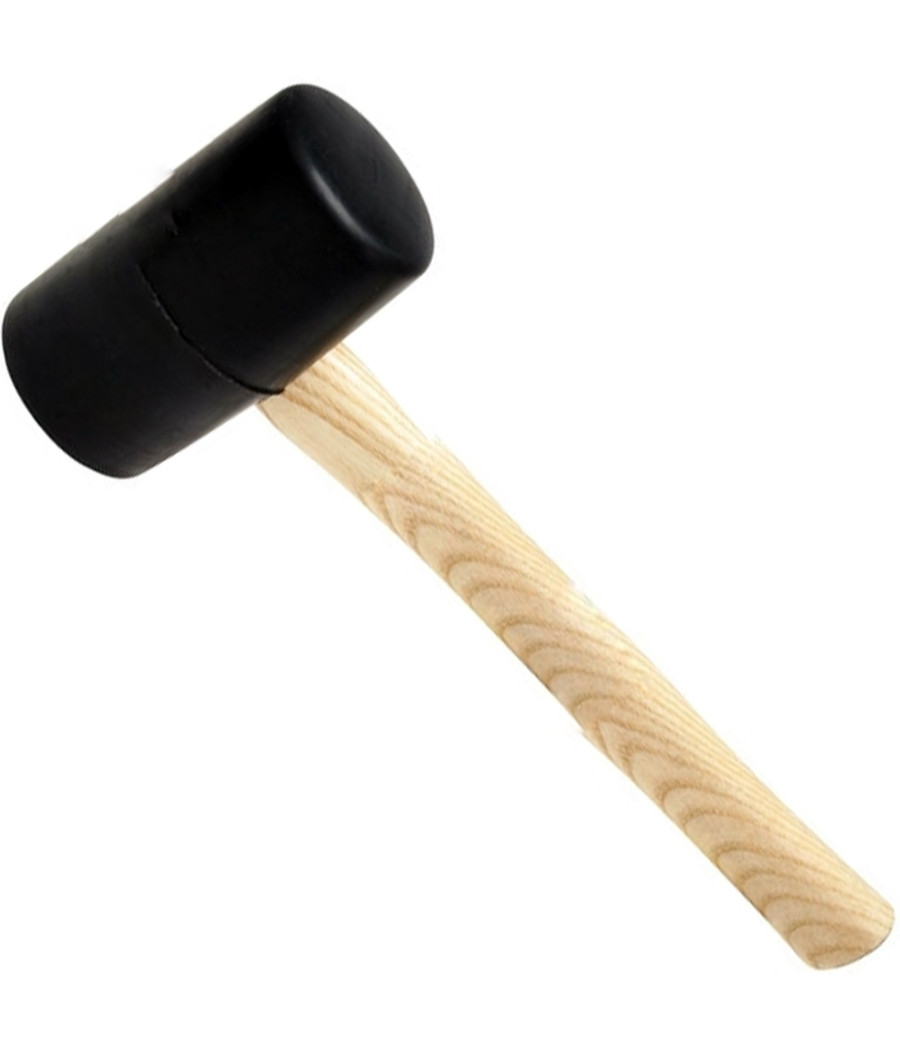 Martello Mazzuolo In Gomma Da 500g Con Manico In Legno Per Rimuovere Ammaccatura