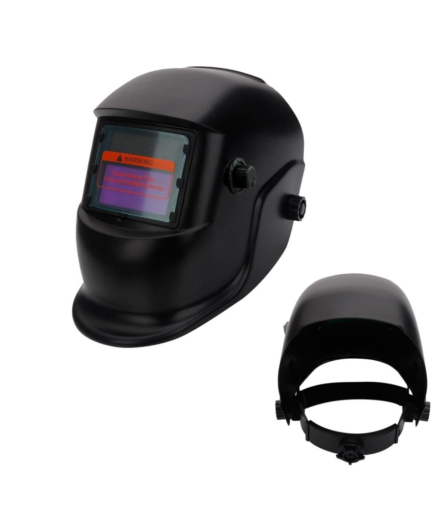 Maschera Pro Per Saldature Casco Per Fabbro Protezione A Cristalli Liquidi Bk