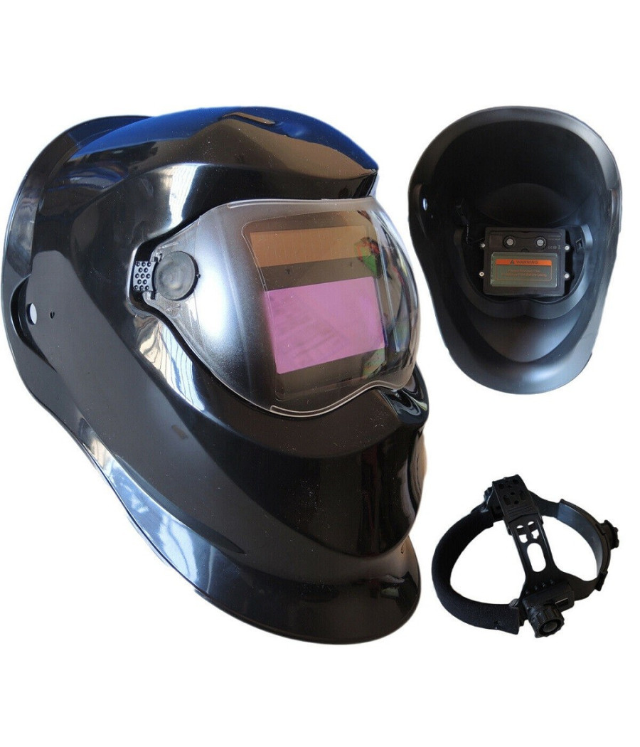 Maschera Saldatura Casco Per Fabbro Protezione Cristalli Liquidi Visiera