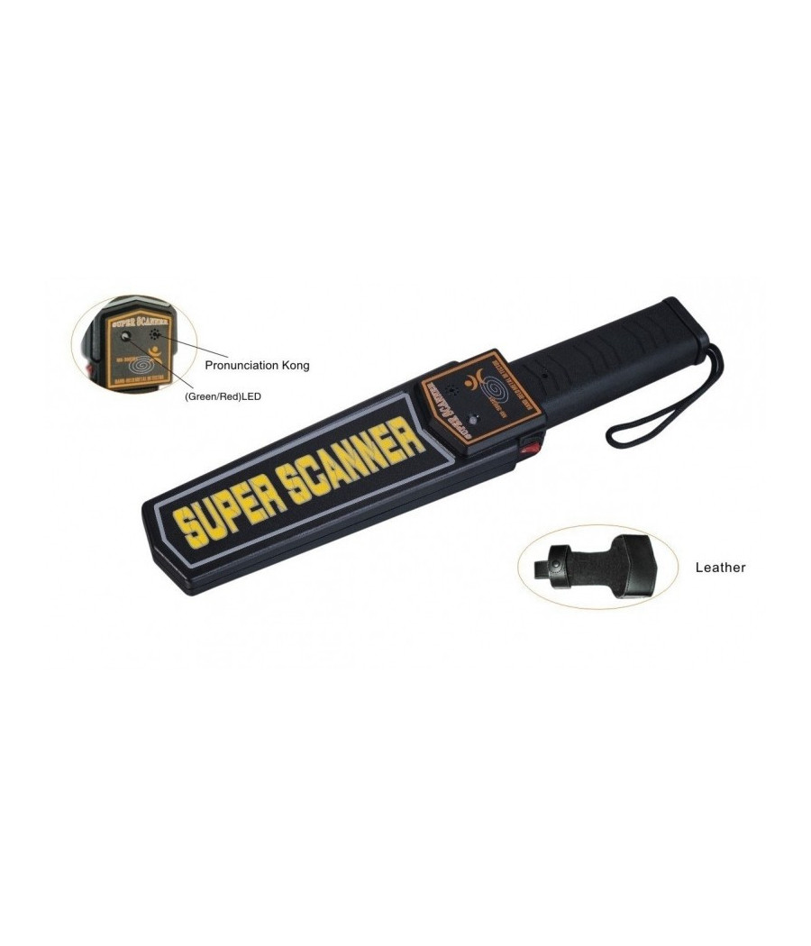 Metal Detector Professionale Manuale Rilevatore Di Metalli Led Scanner Portatile - immagine 2