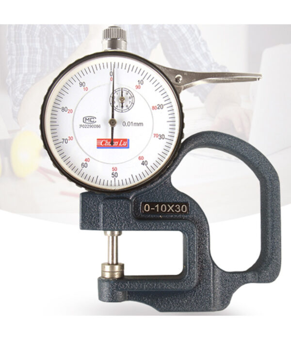 Micrometro Spessimetro A Leva Con Quadrante Analogico A Lancetta 0-10 X 30 Mm