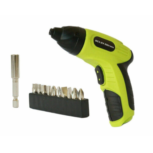 Mini Avvitatore Trapano 13 Pezzi Cordeless 3,6 Volt 200rpm Ricaricabile 10 Punte